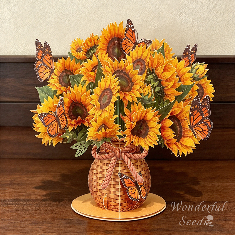 ✨🌱Early Holiday Sale 49% OFF🌱2027 Eco-Friendly Plantable “Everlasting” Seed 3D Pop-Up Bouquet Greeting Card