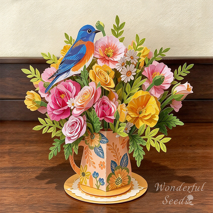 ✨🌱Early Holiday Sale 49% OFF🌱2027 Eco-Friendly Plantable “Everlasting” Seed 3D Pop-Up Bouquet Greeting Card