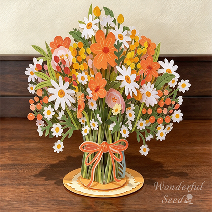 ✨🌱Early Holiday Sale 49% OFF🌱2027 Eco-Friendly Plantable “Everlasting” Seed 3D Pop-Up Bouquet Greeting Card