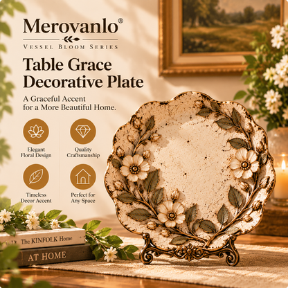 Merovanlo® Table Grace Decorative Plate