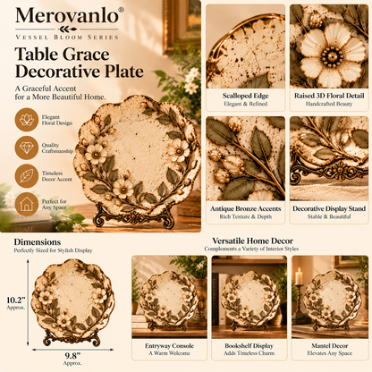 Merovanlo® Table Grace Decorative Plate