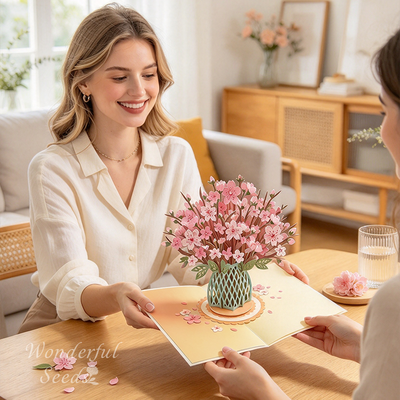 ✨🌱Early Holiday Sale 49% OFF🌱2027 Eco-Friendly Plantable “Everlasting” Seed 3D Pop-Up Bouquet Greeting Card