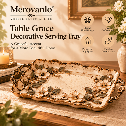 Merovanlo® Table Grace Decorative Serving Tray
