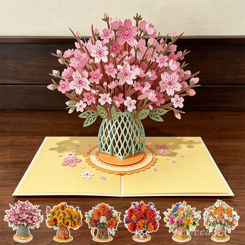 ✨🌱Early Holiday Sale 49% OFF🌱2027 Eco-Friendly Plantable “Everlasting” Seed 3D Pop-Up Bouquet Greeting Card
