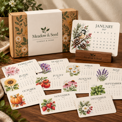 ✨🌱Early Holiday Sale 80% OFF🌱Eco-Friendly Plantable “Timeless” Seed Calendar 2027✨🌱