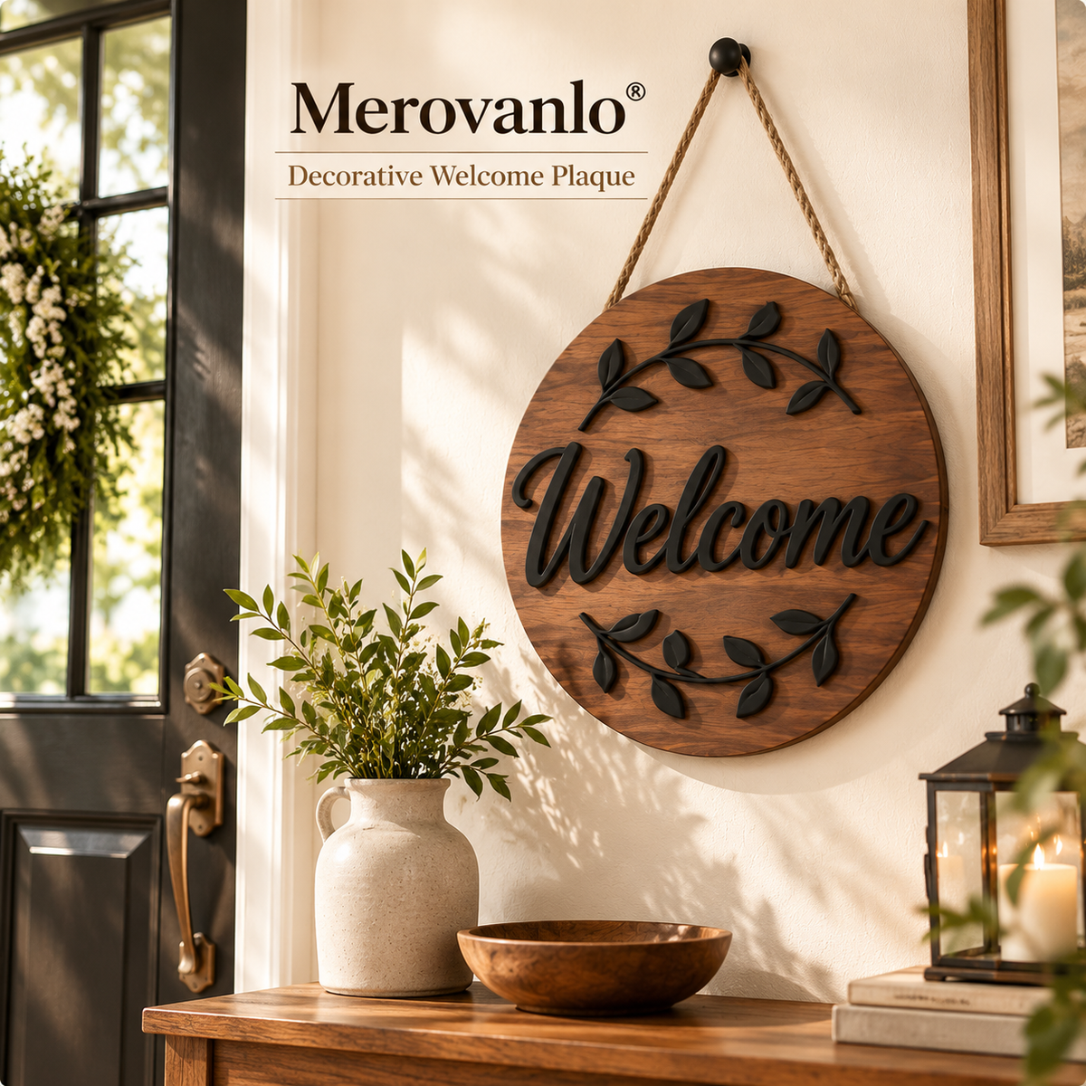 Merovanlo® Entry Charm Decorative Welcome Plaque