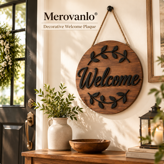 Merovanlo® Entry Charm Decorative Welcome Plaque
