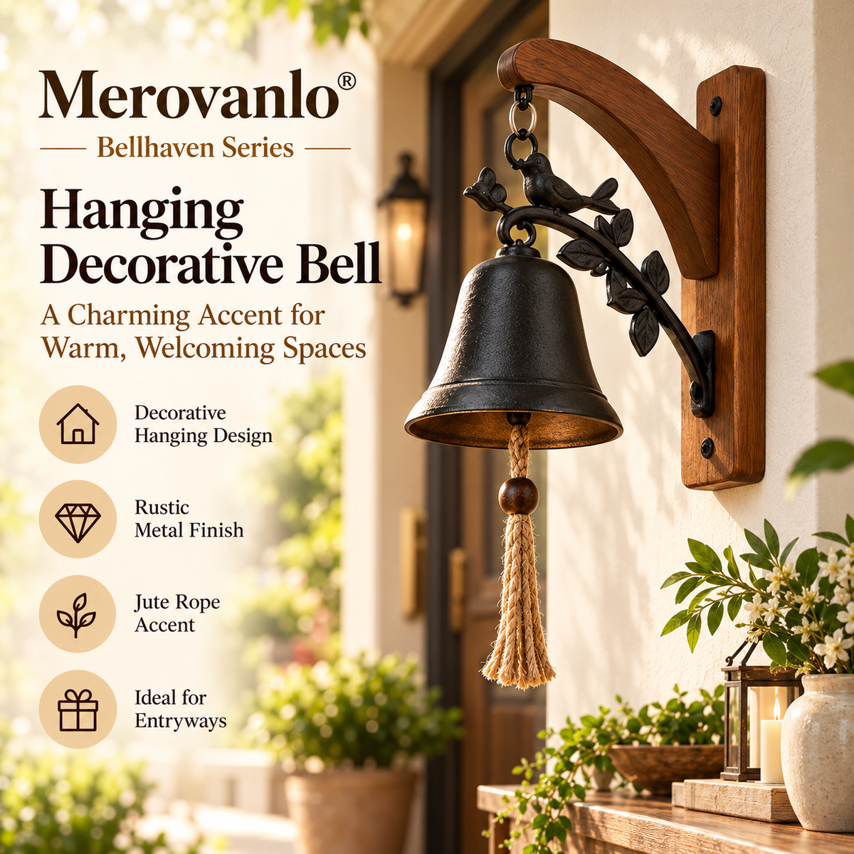 Merovanlo® Bellhaven Hanging Decorative Bell