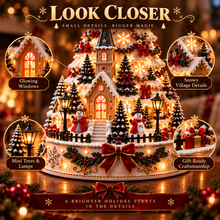 Free Shipping | Pre-sale 🎅 Early Christmas Discount: 49% Off 🎄 Christmas Village Lightscape Tree