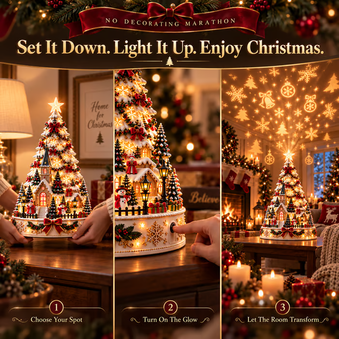 Free Shipping | Pre-sale 🎅 Early Christmas Discount: 49% Off 🎄 Christmas Village Lightscape Tree