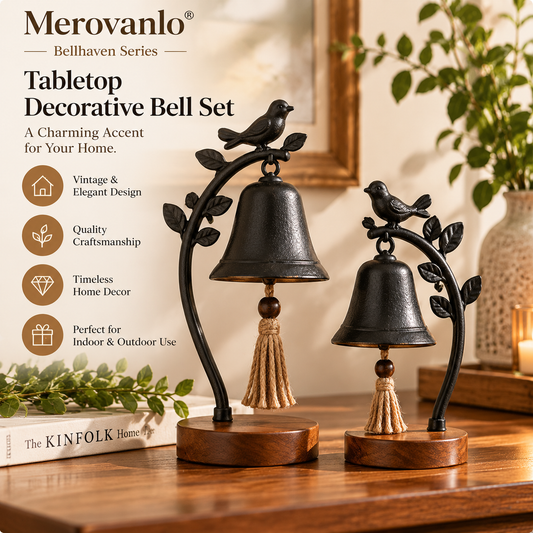 Merovanlo® Bellhaven Tabletop Decorative Bell Set