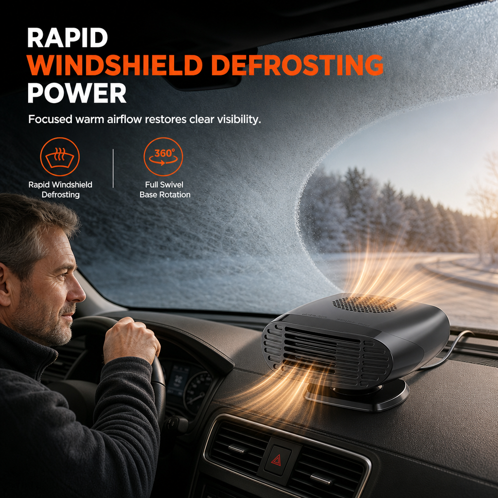 💥Last Day!!!➡️Big Sale-45% OFF Only 39.99🔥Car Heater & Windshield Defroster Fan